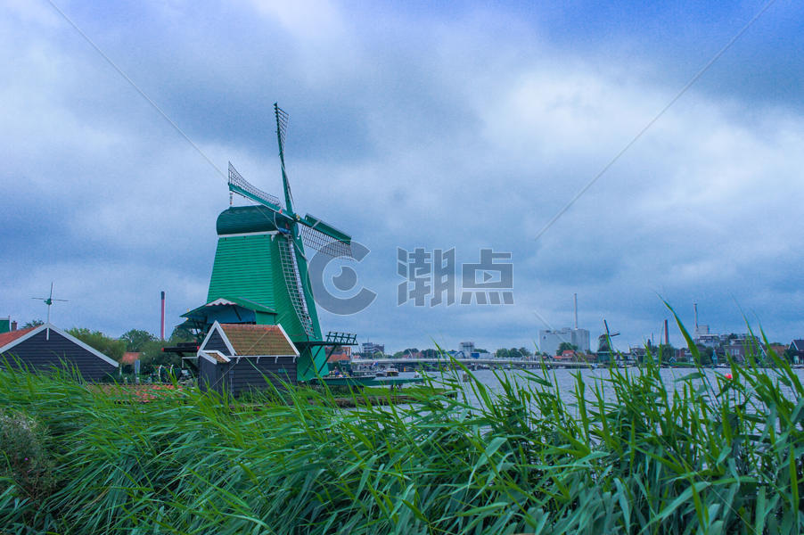 荷兰的风车图片素材免费下载