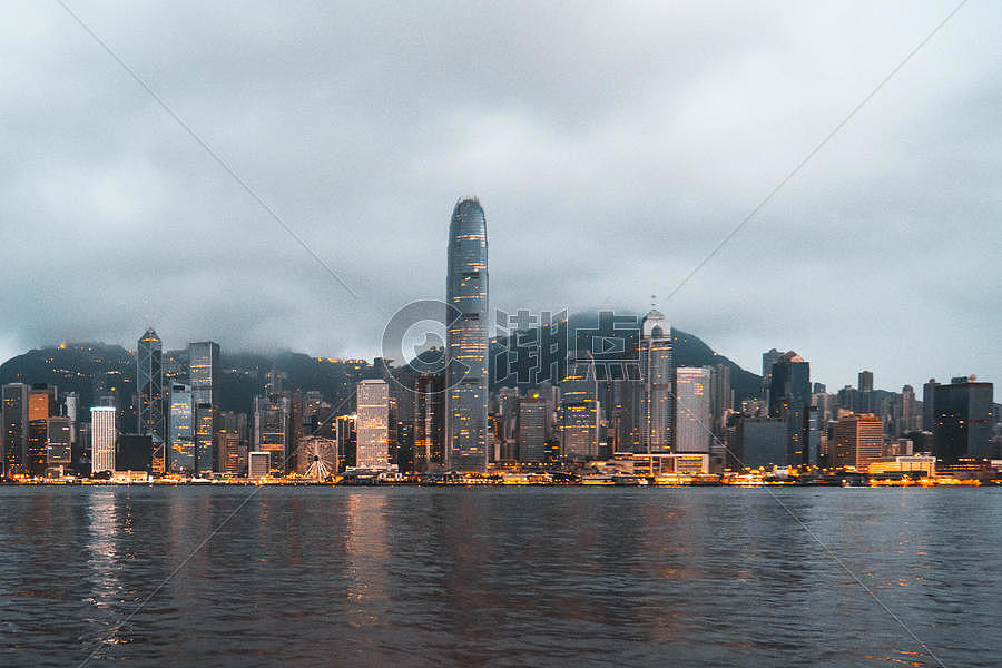香港维港景色图片素材免费下载