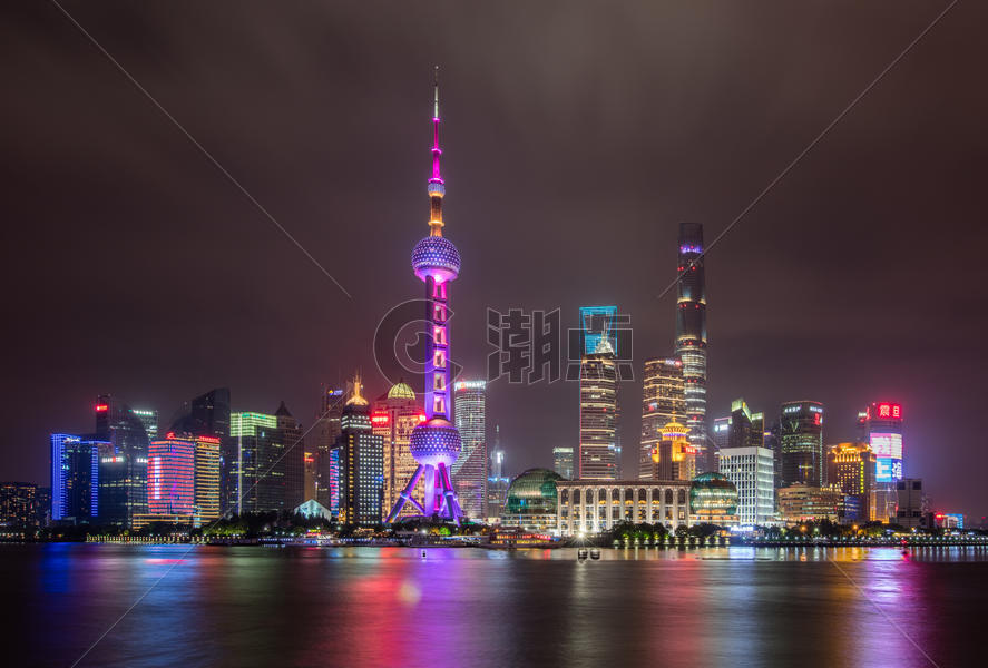 上海外滩夜景图片素材免费下载