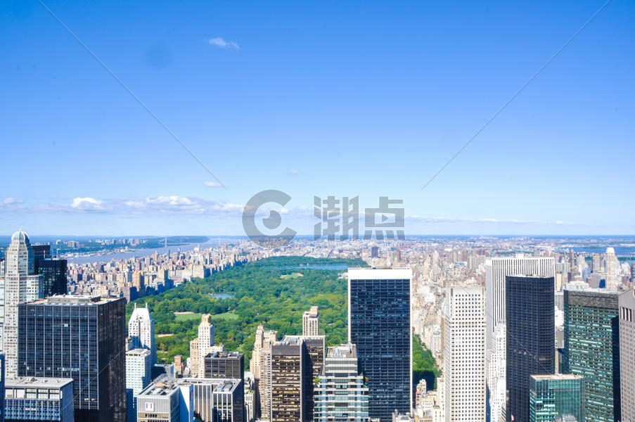 纽约中央公园俯瞰图片素材免费下载