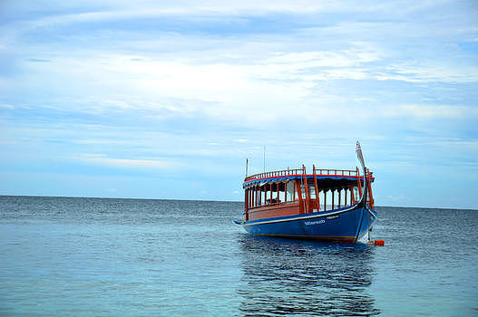 马尔代夫船图片素材免费下载