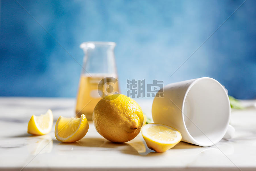 文艺清新柠檬片图片素材免费下载