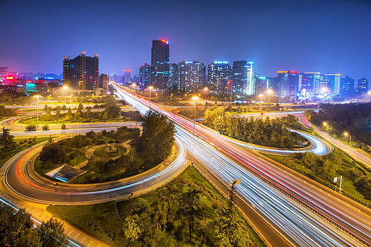 北京城市三元桥风光图片素材免费下载