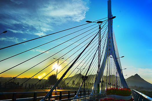 山东齐鲁第一桥清音大桥图片素材免费下载