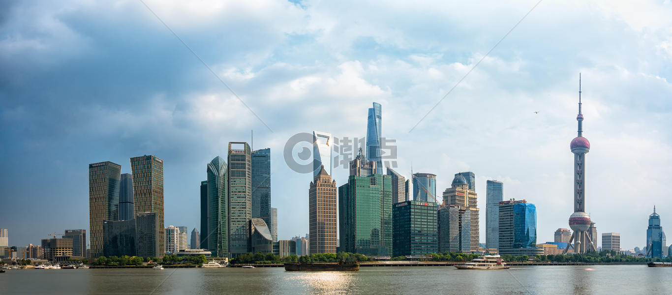 上海CBD城市建筑风光图片素材免费下载