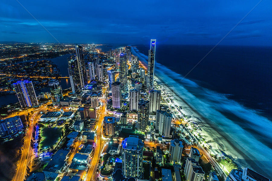澳大利亚皇家海岸梦幻夜景图片素材免费下载