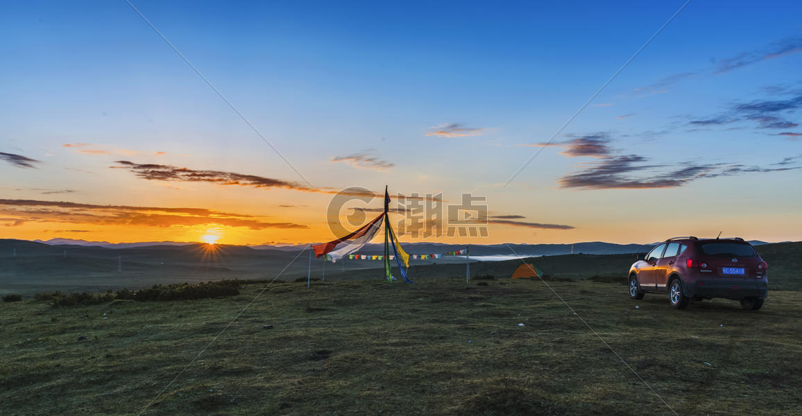 诺尔盖草原的晨曦图片素材免费下载