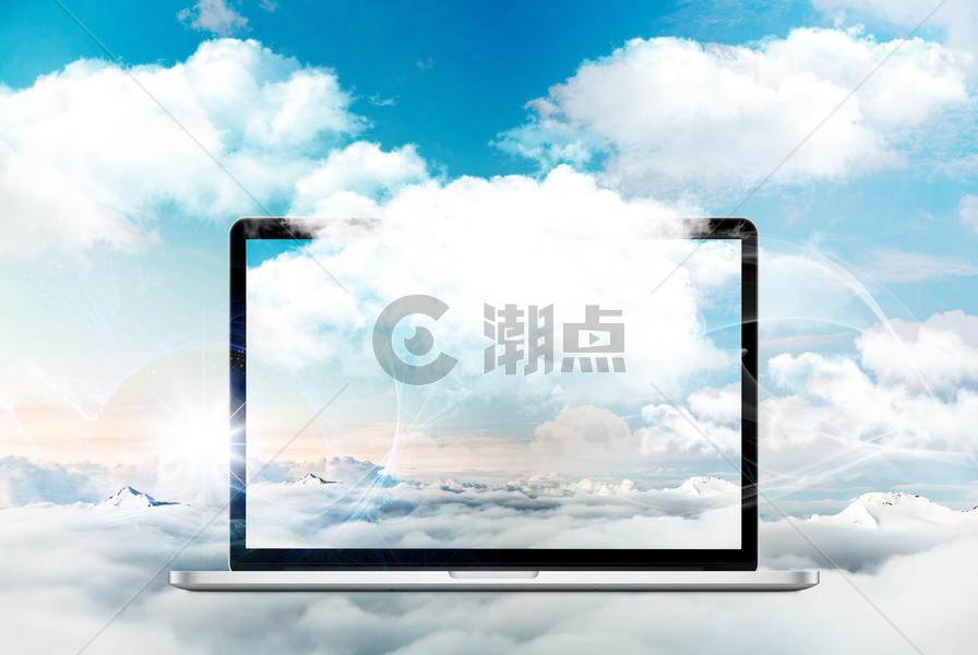 天空云端商务科技背景素材图片素材免费下载