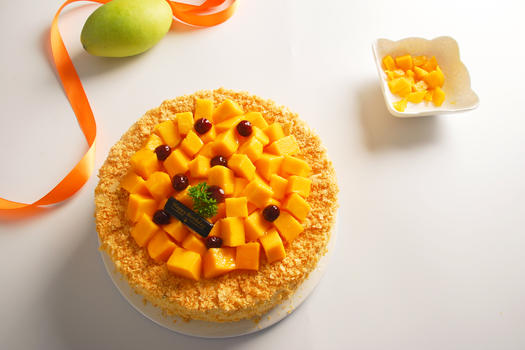 芒果蛋糕烘焙图片素材免费下载