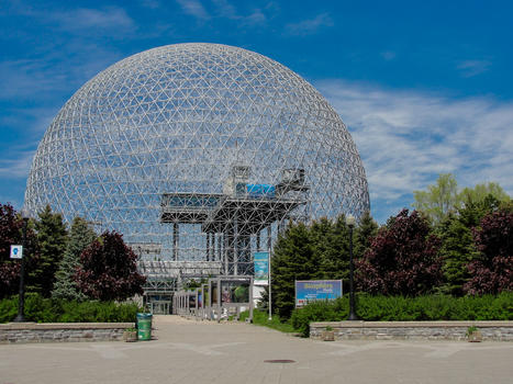 加拿大蒙特利尔的球形生态博物馆图片素材免费下载