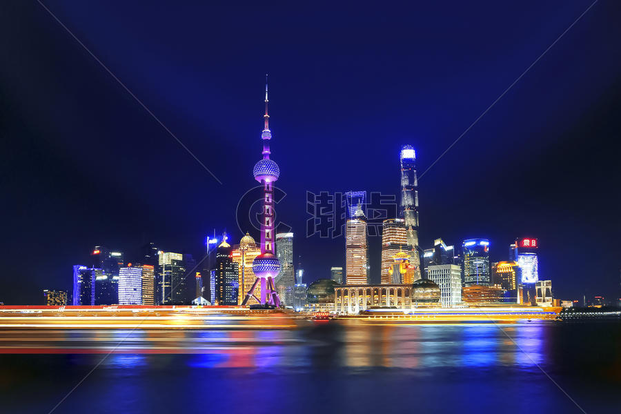 上海外滩夜景图片素材免费下载