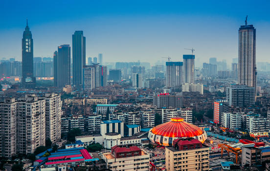 武汉城市风景杂技厅图片素材免费下载