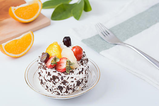 小清新水果蛋糕下午茶图片素材免费下载