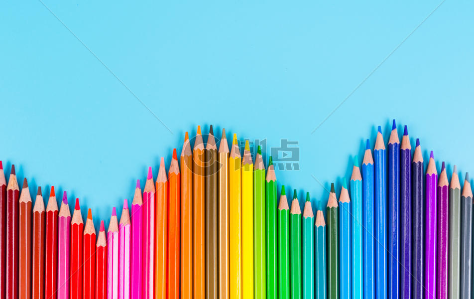 彩色铅笔造型图片素材免费下载