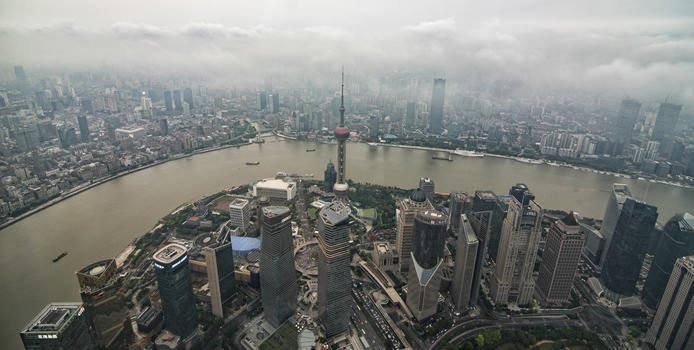 上海中心俯瞰图片素材免费下载