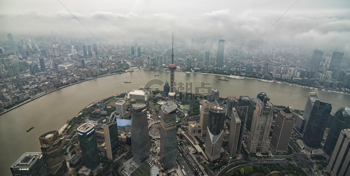 上海中心俯瞰图片素材免费下载