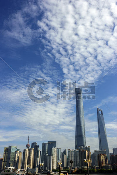 美丽上海上海中心环球中心图片素材免费下载