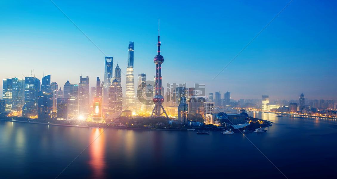 上海夜景图片素材免费下载