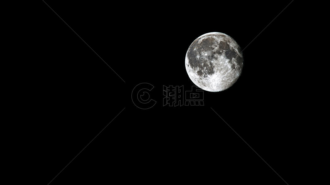 夜空中的月亮图片素材免费下载