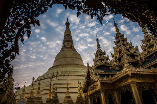 缅甸佛塔建筑图片素材免费下载