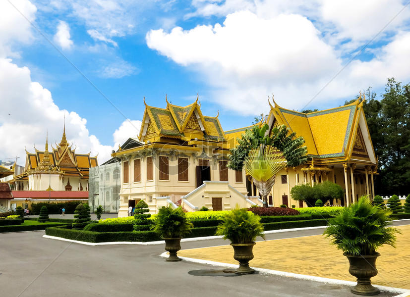柬埔寨金边大王宫图片素材免费下载