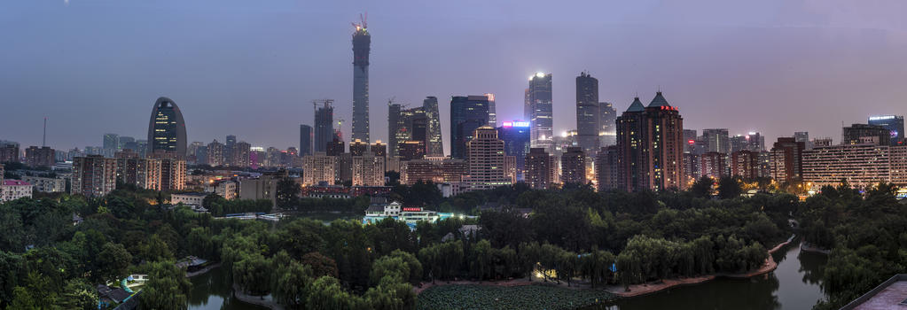 北京CBD城市边际线图片素材免费下载