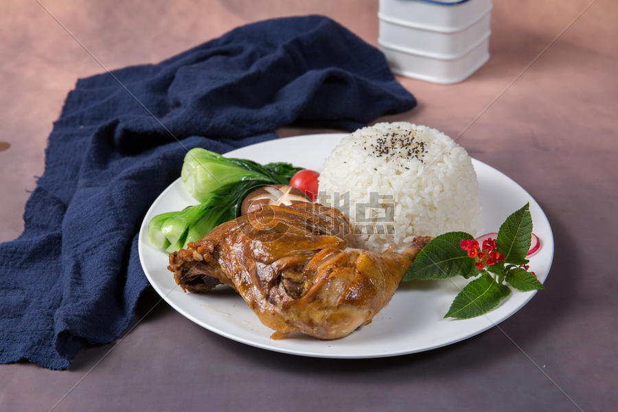 鸭腿米饭套餐图片素材免费下载