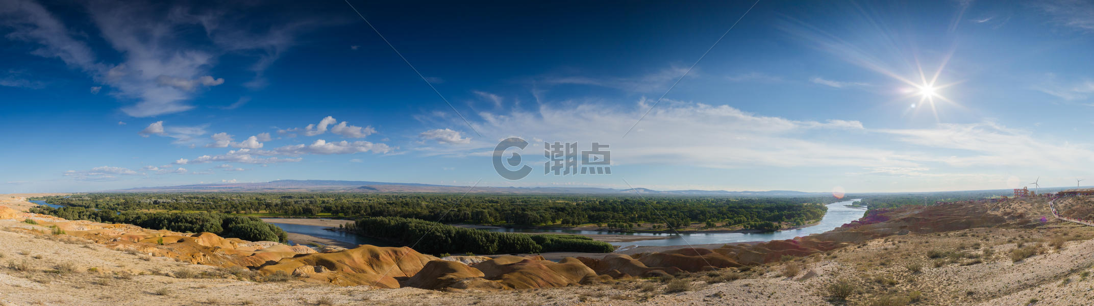新疆五彩滩旅游美图图片素材免费下载