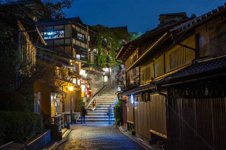 日本京都八坂塔街道图片素材免费下载