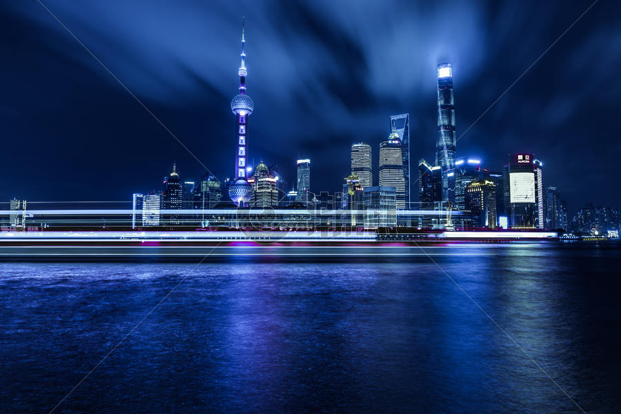 上海大气城市夜景陆家嘴图片素材免费下载