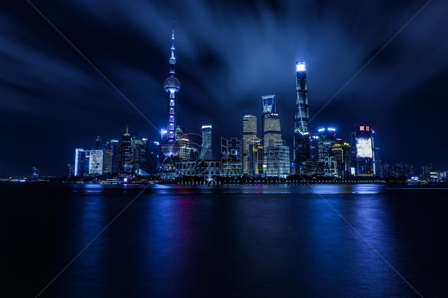 上海大气城市夜景陆家嘴图片素材免费下载