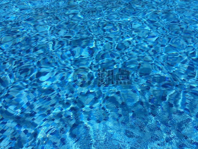 夏天梦幻泳池纹理蓝色背景图片素材免费下载