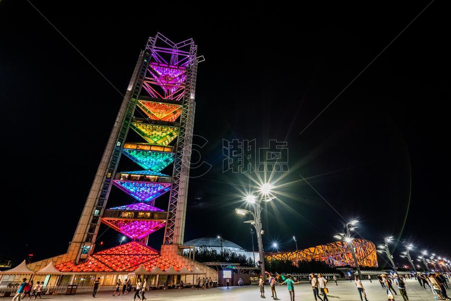 北京奥林匹克公园玲珑塔图片素材免费下载