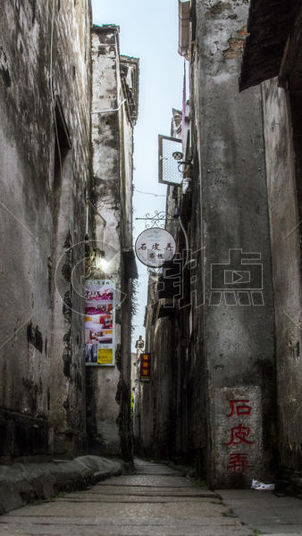 中国风古建筑大街小巷图片素材免费下载