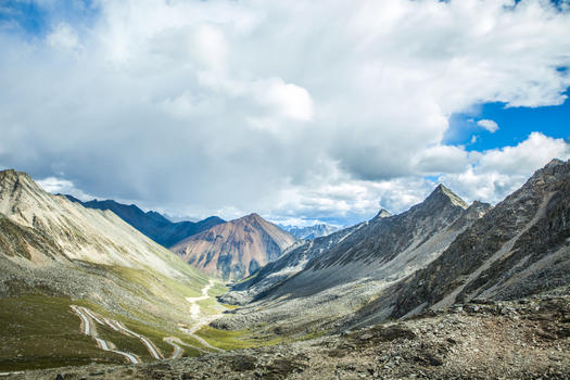 西藏天路自然风光素材图片素材免费下载