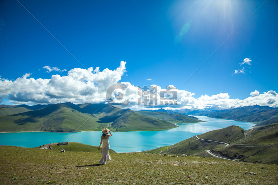 羊卓雍措西藏羊湖图片素材免费下载