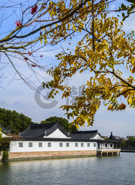 上海松江广富林遗址秋色风光图片素材免费下载