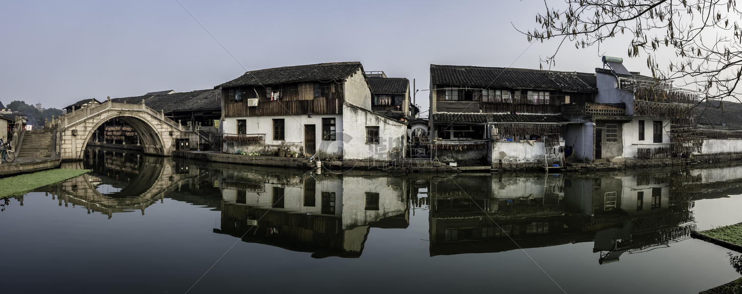 安昌古镇的早晨图片素材免费下载