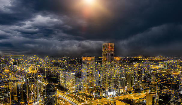 大气城市商业背景图片素材免费下载