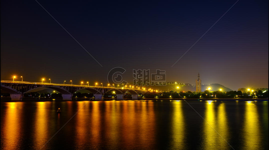 橘子洲大桥夜景图片素材免费下载