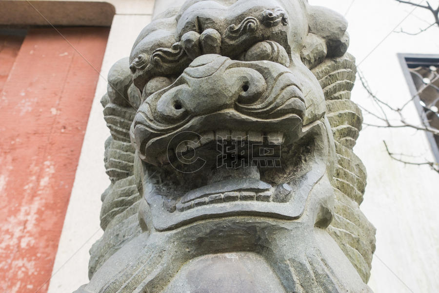 中国元素镇宅狮子石雕图片素材免费下载