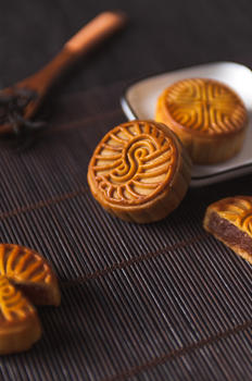 精致的中式美食月饼图片素材免费下载