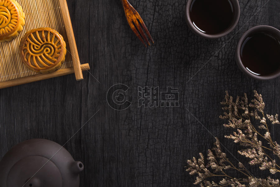 月饼与茶文化图片素材免费下载