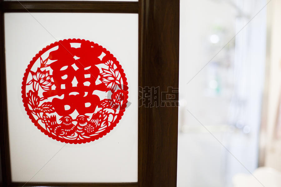 中国元素之传统婚礼的囍字图片素材免费下载
