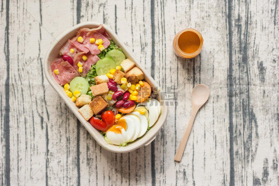 健康早餐蔬菜沙拉图片素材免费下载