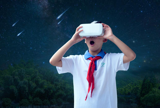 从VR中看见不一样的星空图片素材免费下载