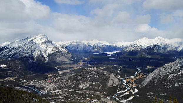 加拿大班夫国家公园sulphurmountain图片素材免费下载