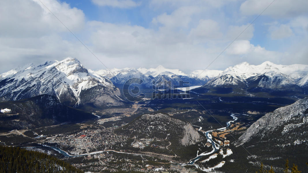 加拿大班夫国家公园sulphur mountain图片素材免费下载