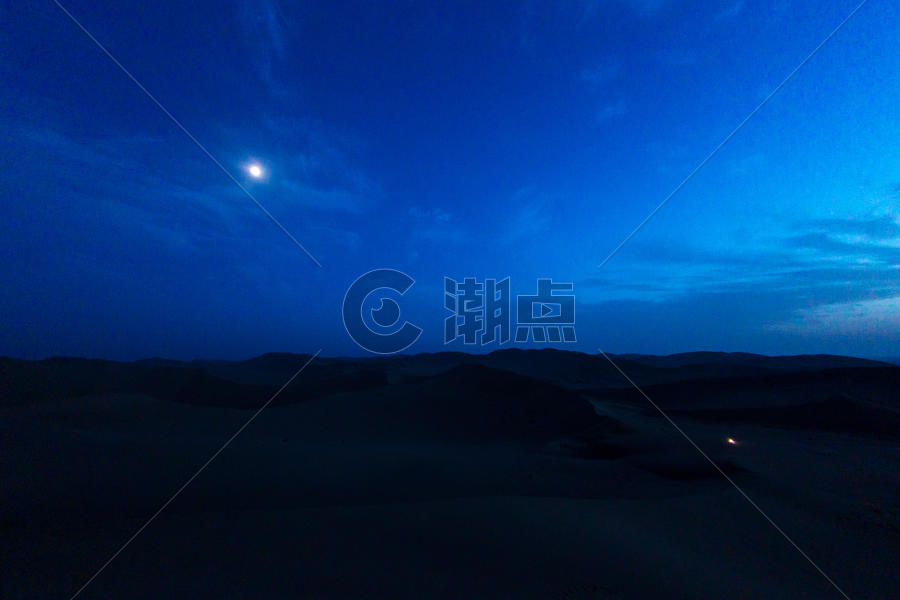 敦煌沙漠夜景图片素材免费下载