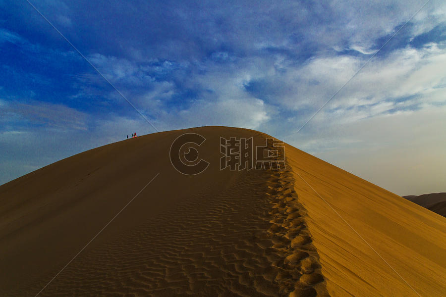敦煌沙漠美景图片素材免费下载